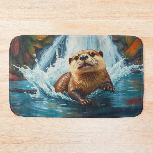Item preview, Young River Otter and Water-Fall designed and sold by Skye Ryan-Evans.