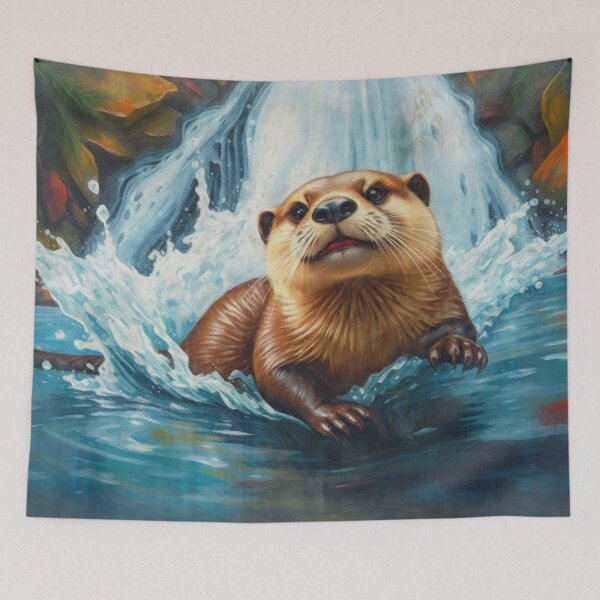 Item preview, Young River Otter and Water-Fall designed and sold by Skye Ryan-Evans.