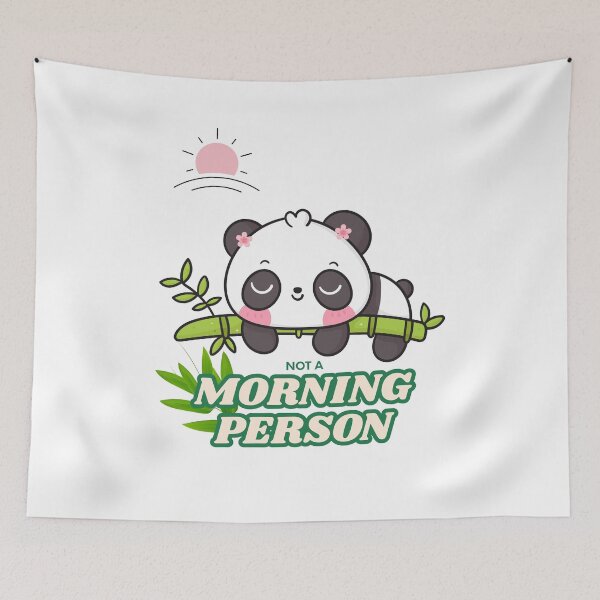 Item preview, Cute panda not a morning person designed and sold by LaUnArt.