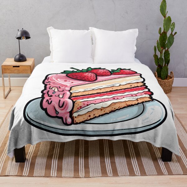 Item preview, Piece of strawberry cake designed and sold by trucomanx.