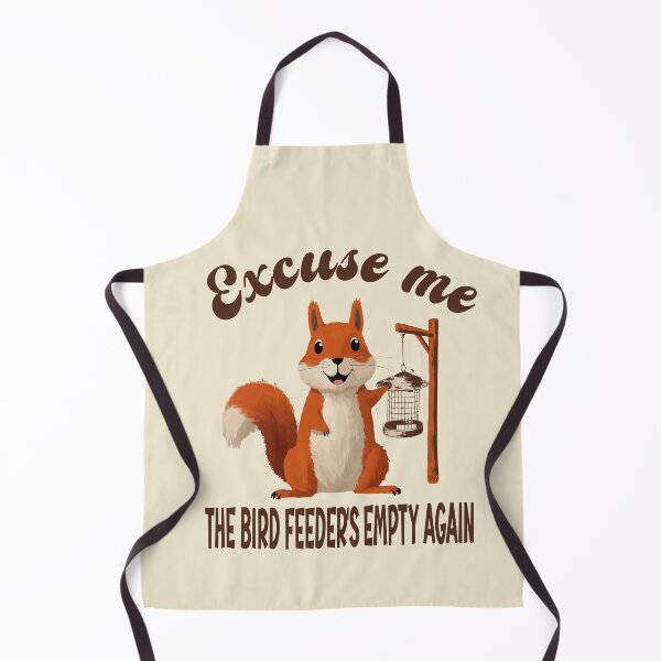 Item preview, Excuse Me Bird Feeder's Empty Again Funny Squirrel Humor designed and sold by Colorfulman.