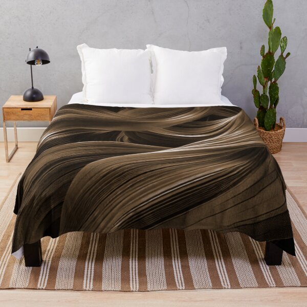 Item preview, Rich Brown Elegance - Flowing Abstract Waves designed and sold by Bellassi.