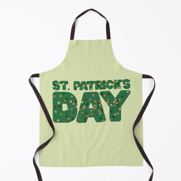 Item preview, St Patrick's Day - Typography with Gold and Green Shamrocks designed and sold by FaeryNuff.