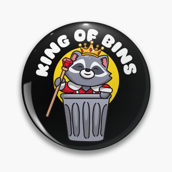 Item preview, King of bins racoon (on dark colors) designed and sold by messy-nessie.