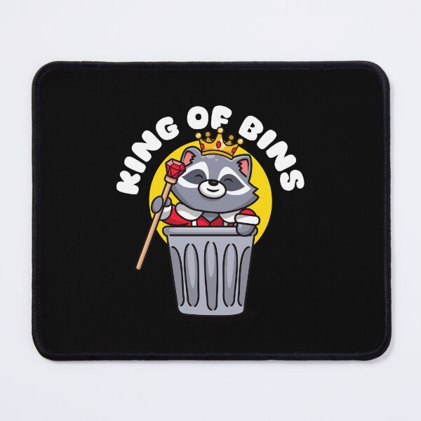 Item preview, King of bins racoon (on dark colors) designed and sold by messy-nessie.