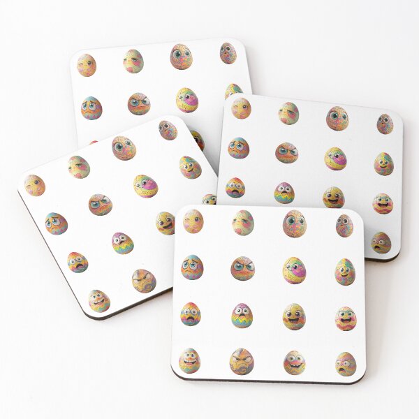 Item preview, Chibi Easter Egg Stickers – Colorful Edition – 16 Vibrant Designs for Your Spring Celebration designed and sold by sabantha.