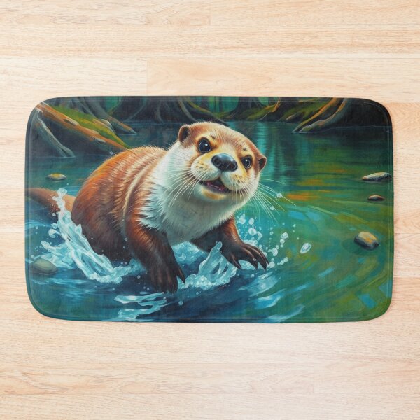 Artikelvorschau, Otter im Wasser entworfen und verkauft von Skye Ryan-Evans.