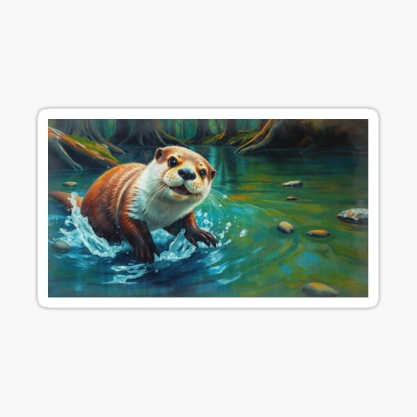 Artikel-Vorschau von Otter im Wasser, designt und verkauft von Skye Ryan-Evans.
