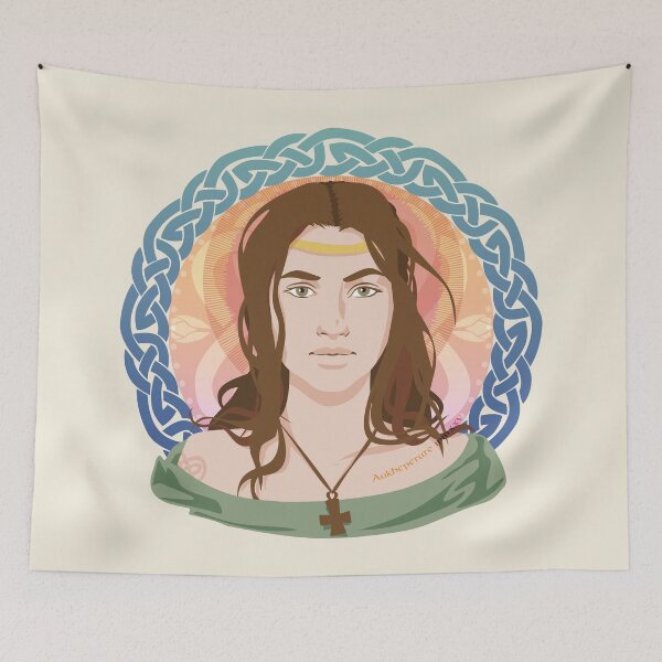 Item preview, Santes Dwynwen | Saint Dwynwen designed and sold by Aakheperure.
