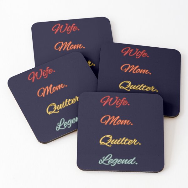 Item preview, Wife Mom Quilter Legend - Retro Quilting Quote - Quilting Lover designed and sold by Wiss2Arts.