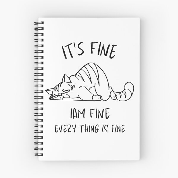 Item preview, Everything is Fine (black) designed and sold by DARK_NOVA.