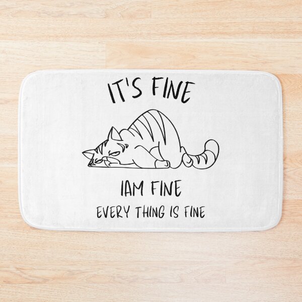 Item preview, Everything is Fine (black) designed and sold by DARK_NOVA.