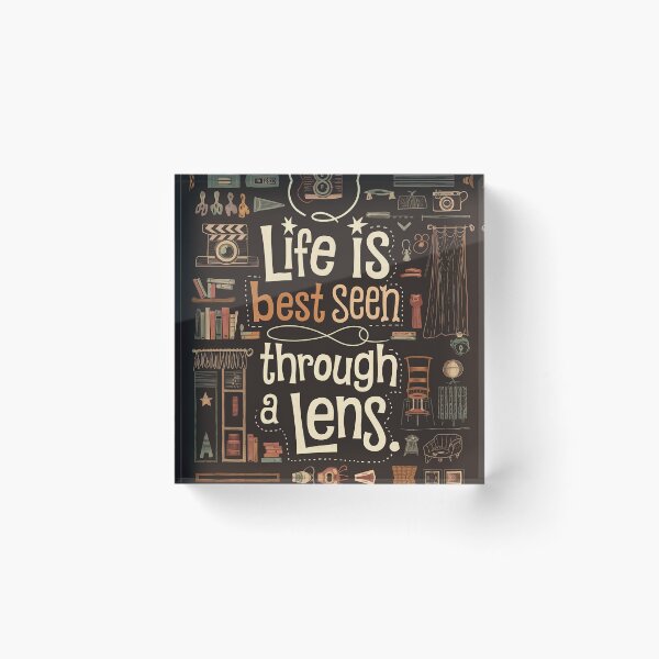 Item preview, Life is Best Seen Through a Lens designed and sold by Back2Collage.