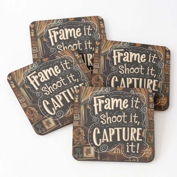 Item preview, Frame it, Shoot it, Capture it designed and sold by Back2Collage.