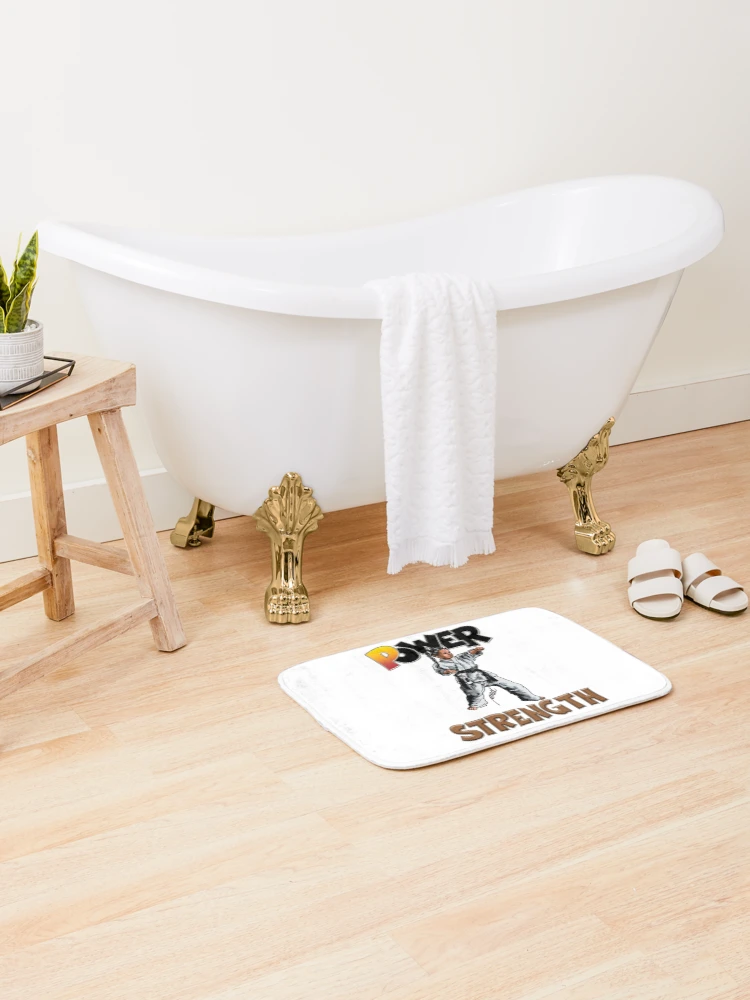 Thumbnail 2 of 6, Bath Mat, Unbreakable Spirit designed and sold by RhonDesign.