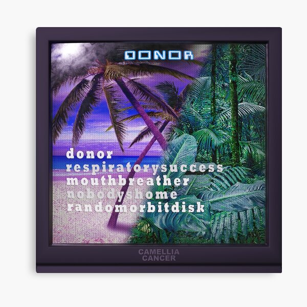 Vista previa del artículo con la obra «carátula del álbum de donantes», diseñado y vendido por camelliacancer.