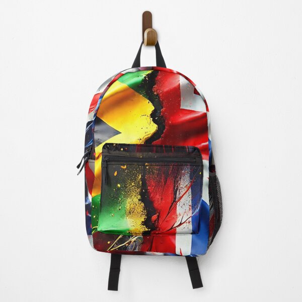 Item preview, Half Jamaican Half British Flags designed and sold by Intriguing Designs.