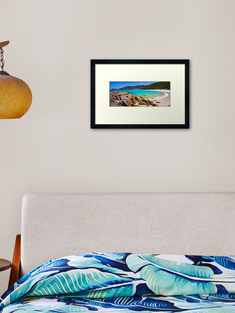 Thumbnail 2 of 7, Framed Art Print, Little Waterloo Bay, Wilsons Promontory, Victoria, Australia designed and sold by Chockstone.