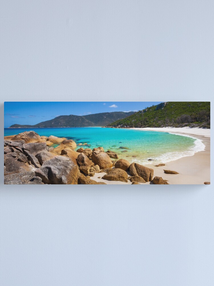 Thumbnail 1 of 3, Canvas Print, Little Waterloo Bay, Wilsons Promontory, Victoria, Australia designed and sold by Chockstone.
