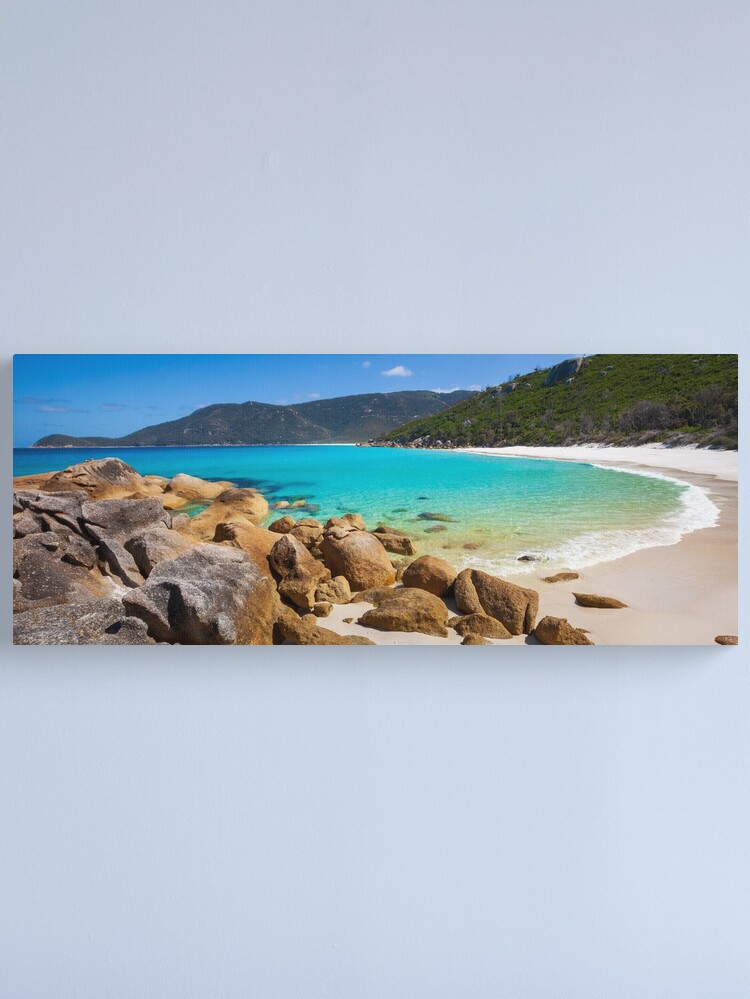 Thumbnail 1 of 3, Canvas Print, Little Waterloo Bay, Wilsons Promontory, Victoria, Australia designed and sold by Chockstone.