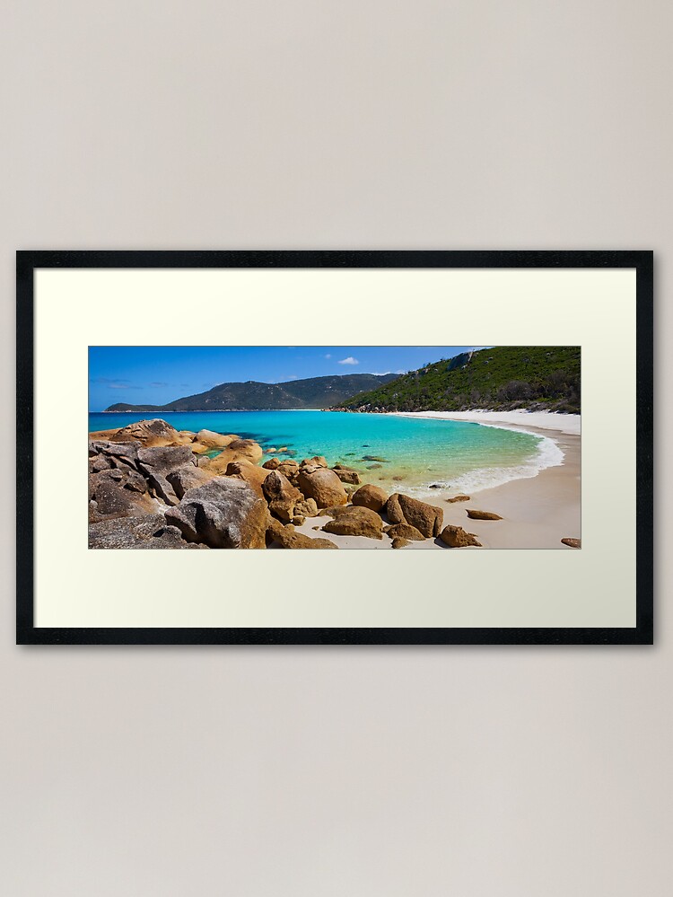 Thumbnail 1 of 7, Framed Art Print, Little Waterloo Bay, Wilsons Promontory, Victoria, Australia designed and sold by Chockstone.