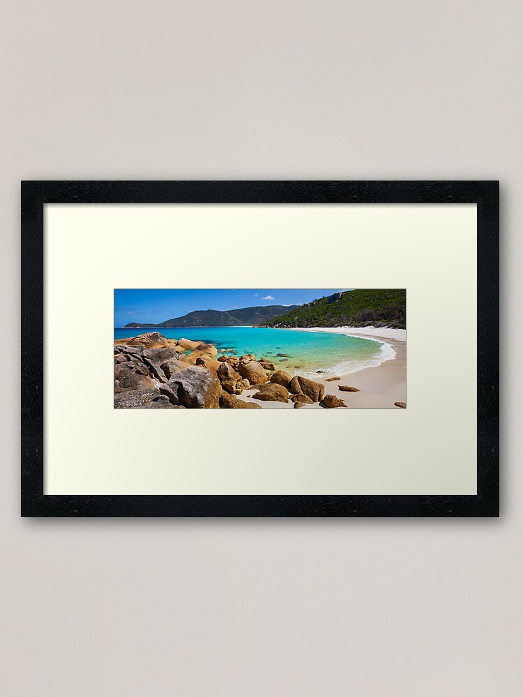 Thumbnail 1 of 7, Framed Art Print, Little Waterloo Bay, Wilsons Promontory, Victoria, Australia designed and sold by Chockstone.
