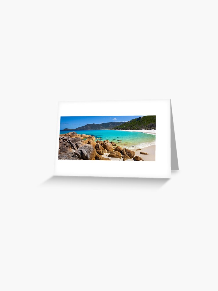 Thumbnail 1 of 2, Greeting Card, Little Waterloo Bay, Wilsons Promontory, Victoria, Australia designed and sold by Chockstone.