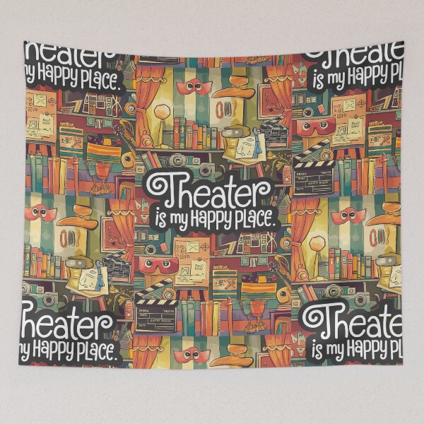 Item preview, Theater is my Happy Place designed and sold by Back2Collage.