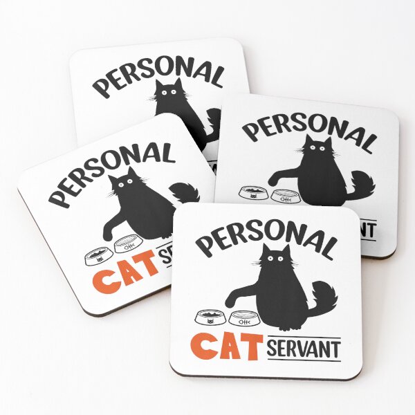 Item preview, Personal Cat Servant Funny Cat Lover Design designed and sold by Damcoc.