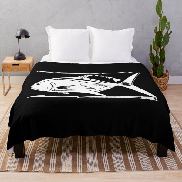 Item preview, Ulua Fish White Graphic, Spear & Hawaiian Islands designed and sold by 3ZCREW.