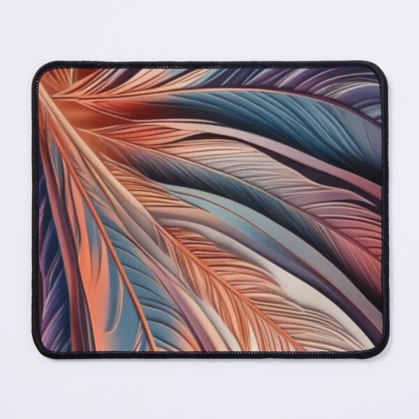 Item preview, Elegant Feathered Abstract Design in Warm & Cool Tones designed and sold by Bellassi.