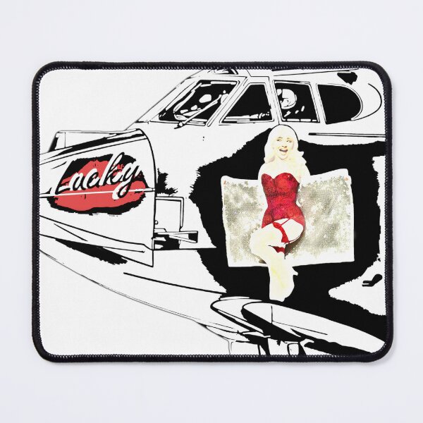 Item preview, White Clear Lucky Pinup Bomber designed and sold by 23rd-Studios.