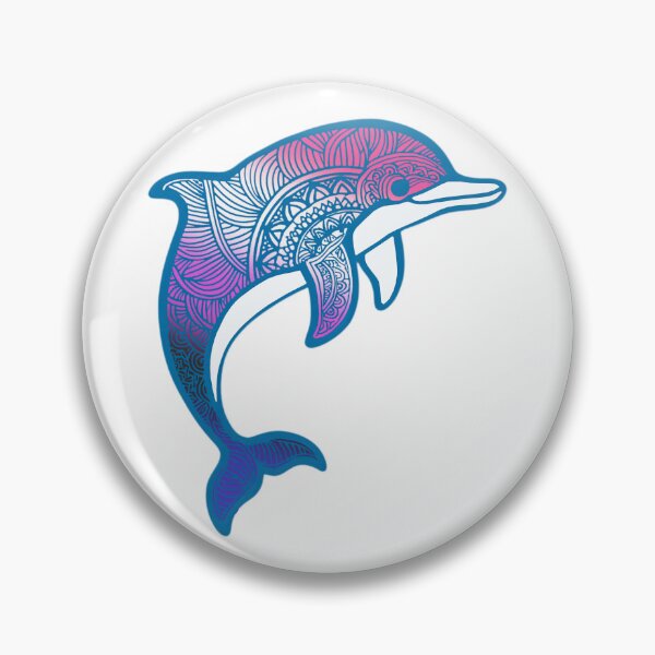 Item preview, Genderfluid Pride Mandala Dolphin  designed and sold by Travelslightly.