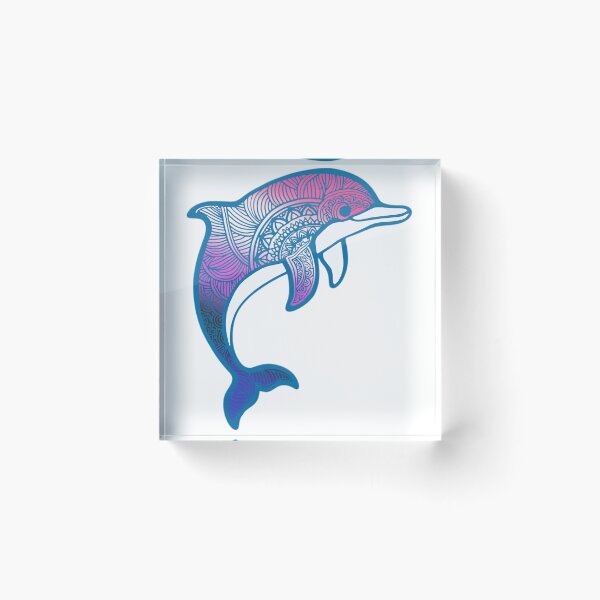 Item preview, Genderfluid Pride Mandala Dolphin  designed and sold by Travelslightly.