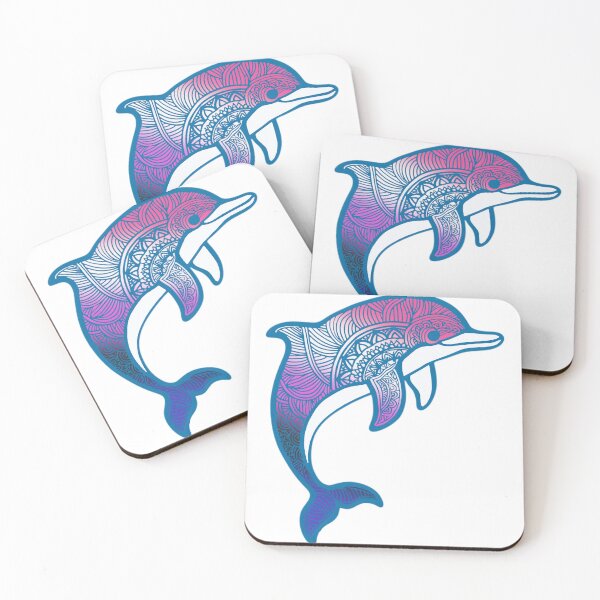 Item preview, Genderfluid Pride Mandala Dolphin  designed and sold by Travelslightly.