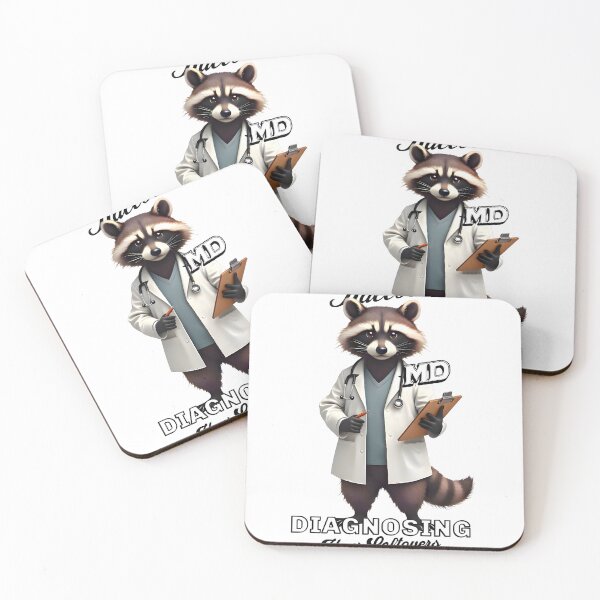 Item preview, Funny Raccoon Doctor T-Shirt – Cute Medical Trash Panda Design designed and sold by AdaMerch.