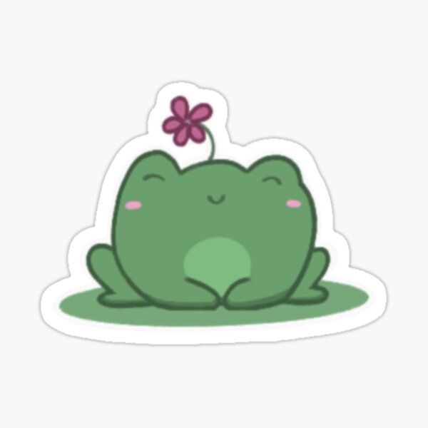 Aperçu de l'œuvre grenouille heureuse créée et vendue par mothhhi.