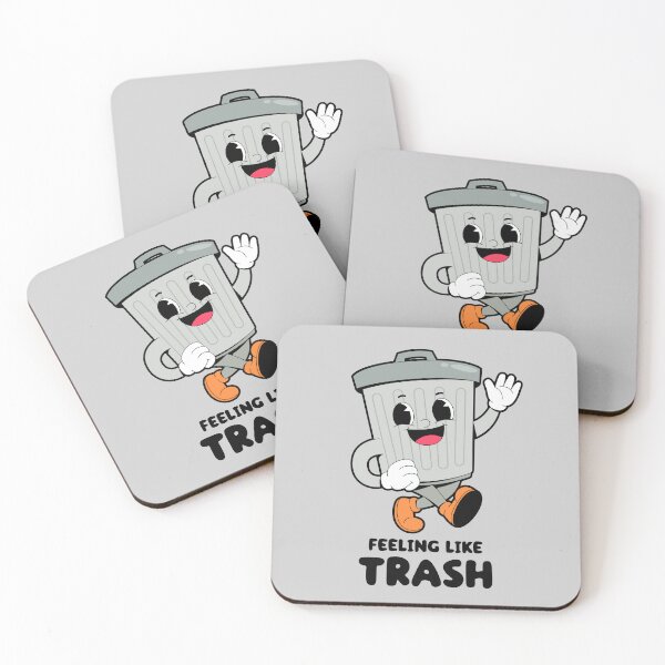 Item preview, Feeling like trash - trash can (on dark colors) designed and sold by messy-nessie.