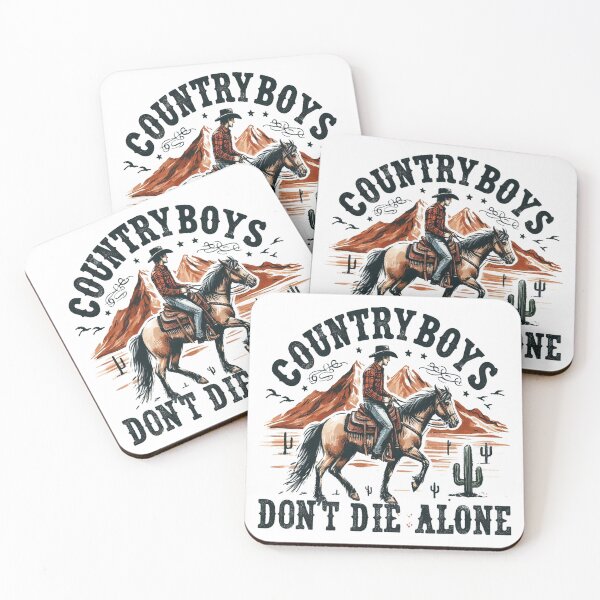 Item preview, Country Music Quotes Country Boys Don't Die Alone designed and sold by clintang.