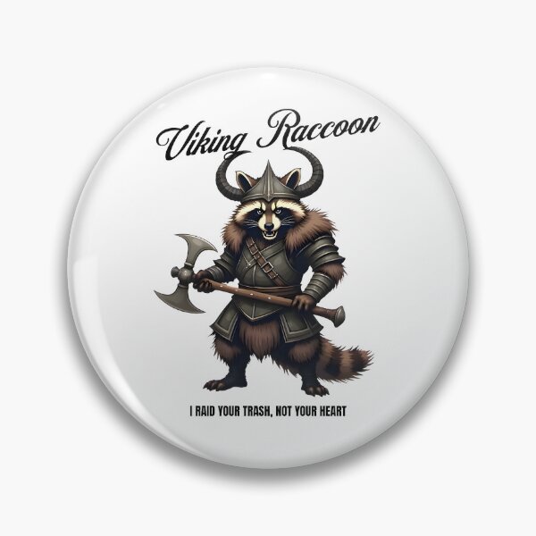 Item preview, Viking Raccoon – Funny Trash Raider designed and sold by AdaMerch.