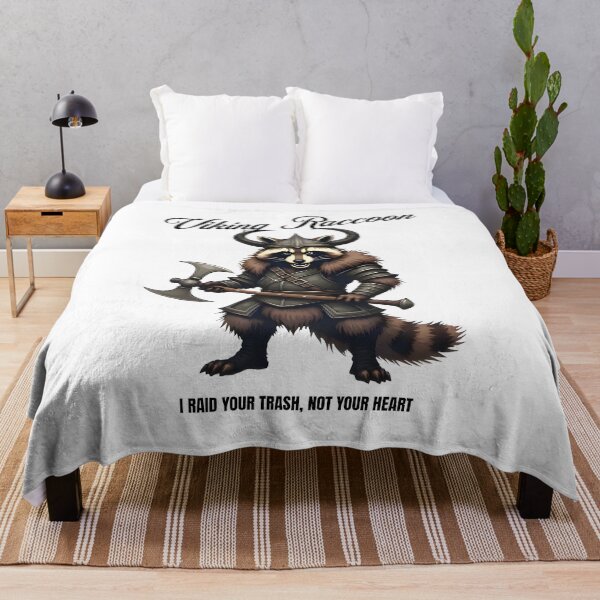 Item preview, Viking Raccoon – Funny Trash Raider designed and sold by AdaMerch.