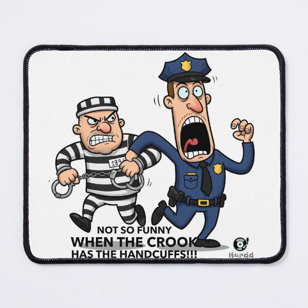 Item preview, Not So Funny/Crook designed and sold by Hurdd.
