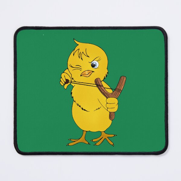 Item preview, Funny brave chicken with a slingshot in his hands.  Bad boy designed and sold by Kalamkas.
