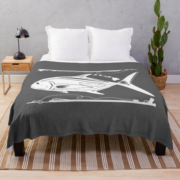 Item preview, Ulua Fish Black, Spear & Hawaiian Islands designed and sold by 3ZCREW.