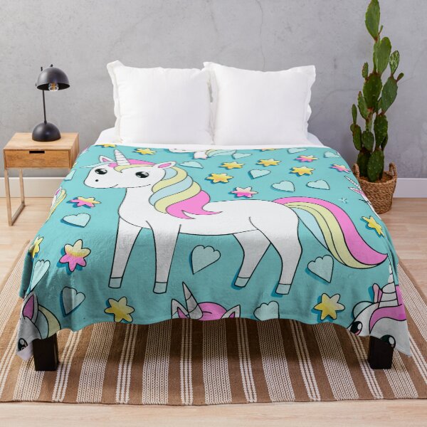 Item preview, Adorable Unicorn Seamless Pattern designed and sold by Vicky021.