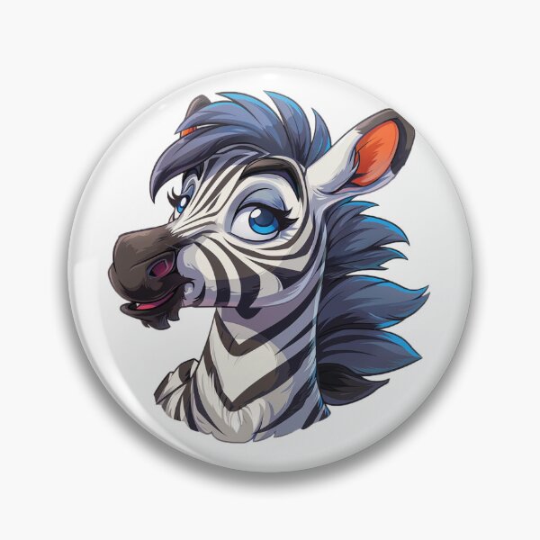 Item preview, Cute cartoon zebra designed and sold by Stickermagician.