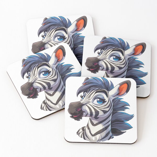 Item preview, Cute cartoon zebra designed and sold by Stickermagician.