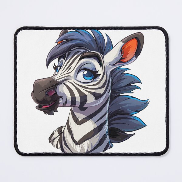 Item preview, Cute cartoon zebra designed and sold by Stickermagician.