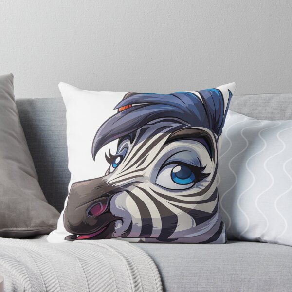 Item preview, Cute cartoon zebra designed and sold by Stickermagician.