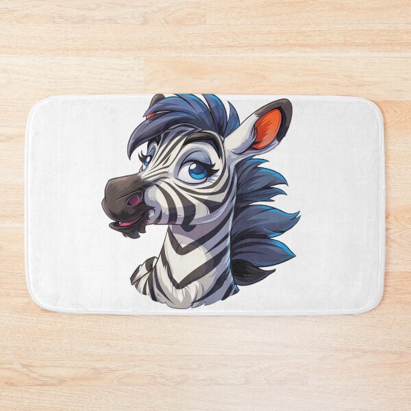 Item preview, Cute cartoon zebra designed and sold by Stickermagician.